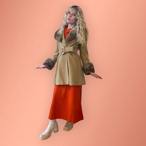 Vintage 1960s Penny Fur Coat